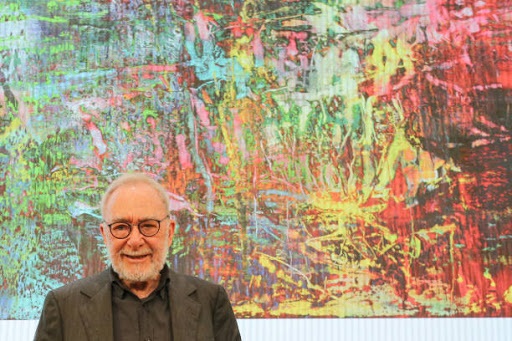 人物画 アクリル オリジナル作品 額入り アート 絵画 ゲルハルト・リヒター 東京国立近代美術館「ゲルハルト・リヒター展」より 写真と絵画